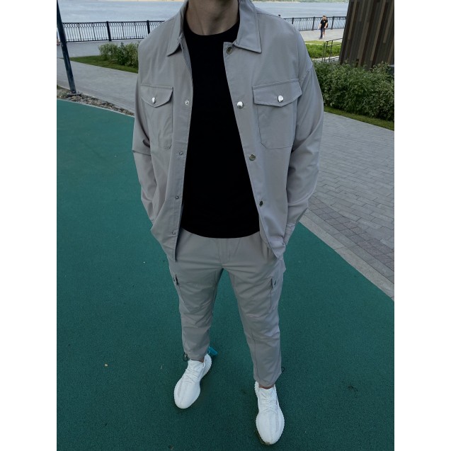 Костюм серый (рубашка+брюки) OSSY